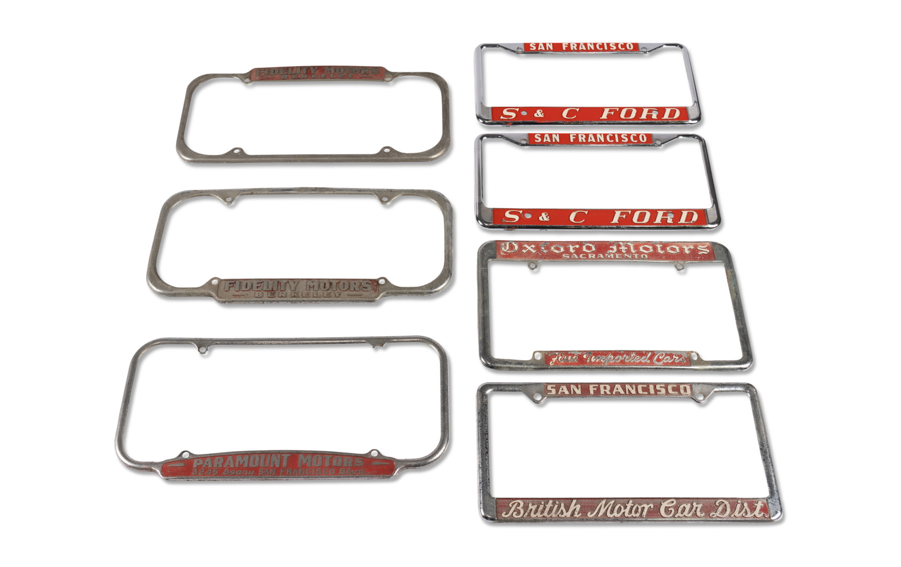 Northern California License Plate Frames Gooding & Company